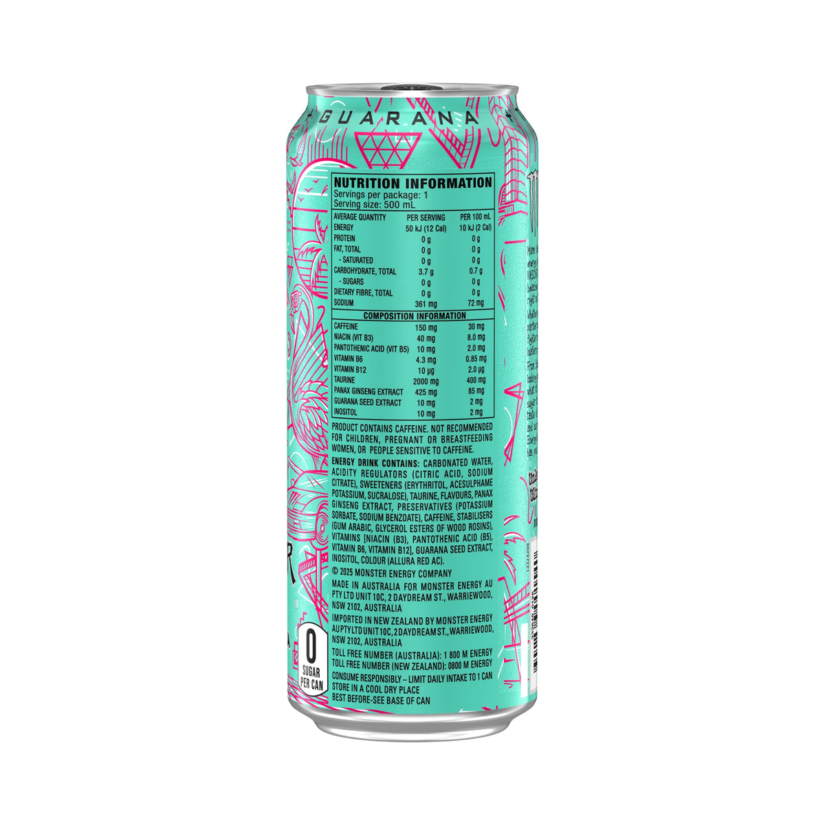 Monster Energy Zero Ultra 500ml Vice - 24 Pack