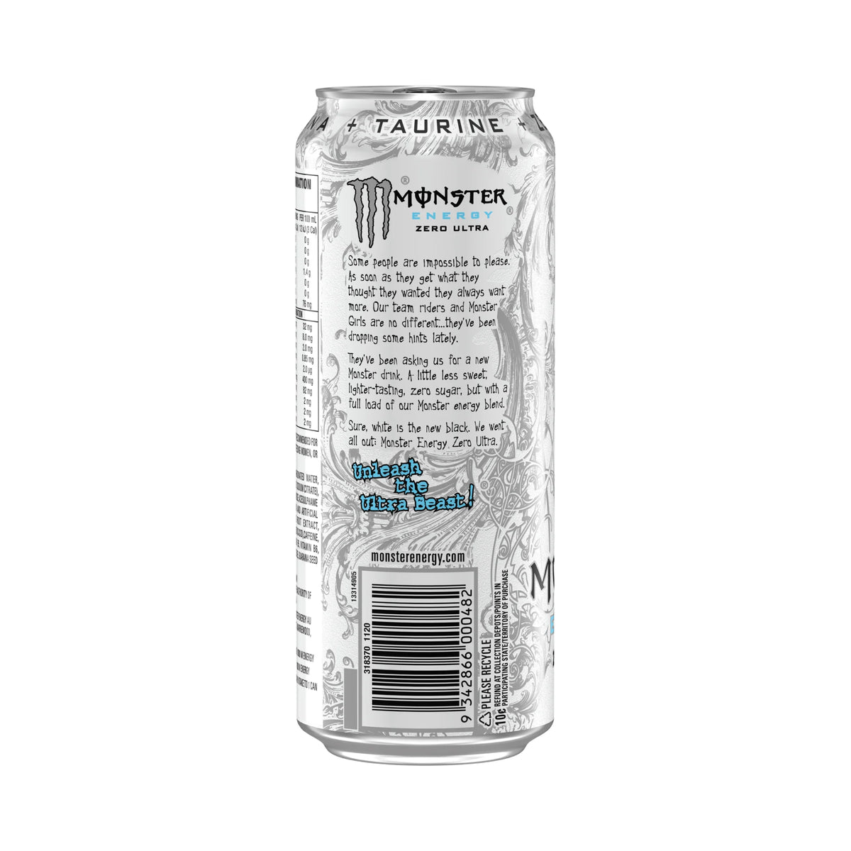 Monster Energy Zero Ultra 500ml White - 24 Pack