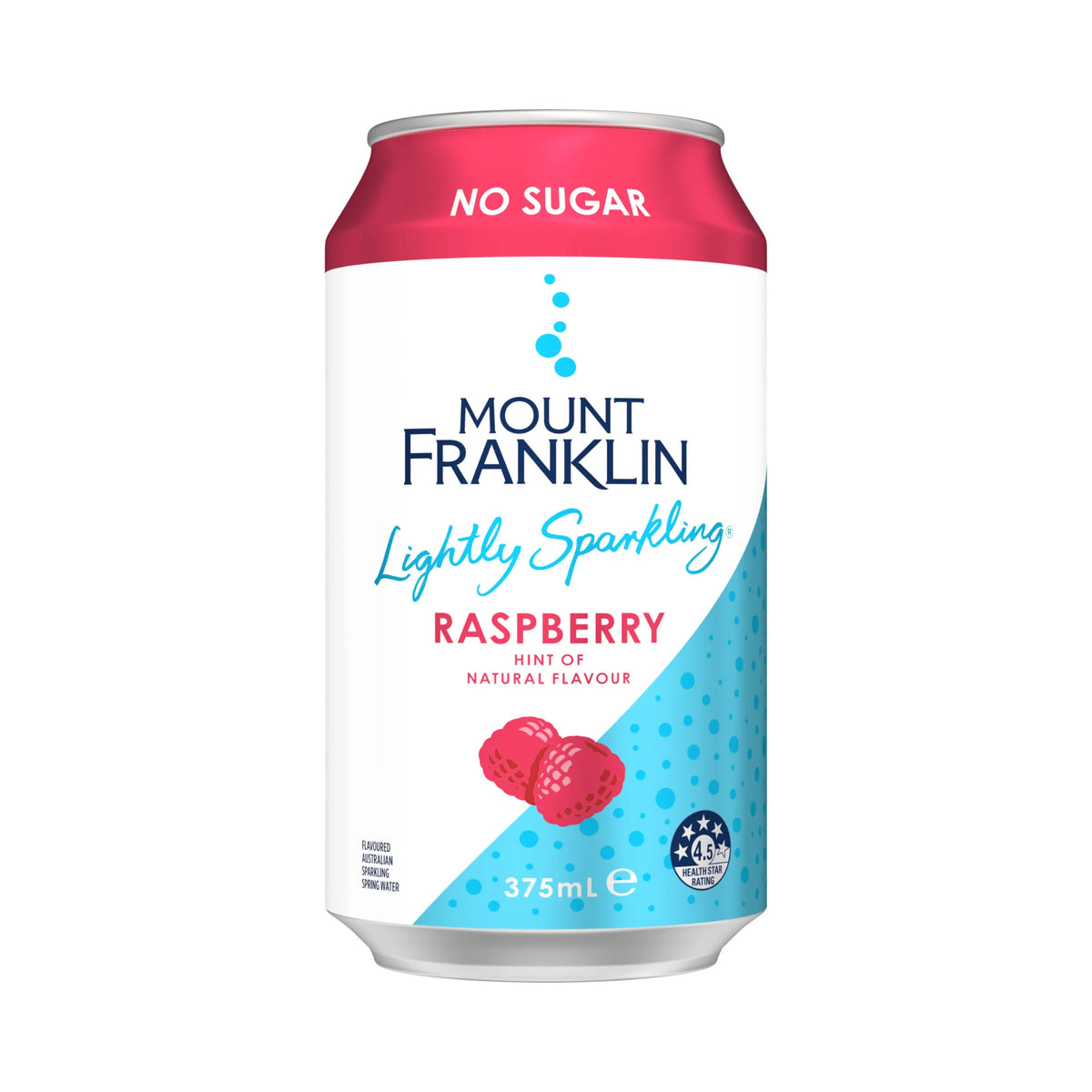 Mount Franklin Lightly Sparkling Water 375ml - 20 Pack
