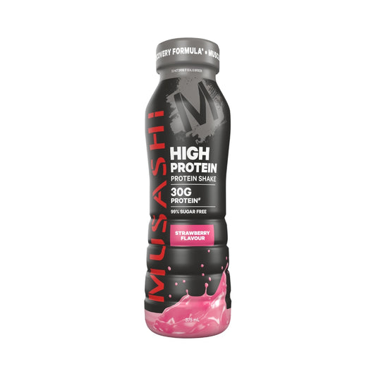 Musashi High Protein Shake 375ml Strawberry - 6 Pack