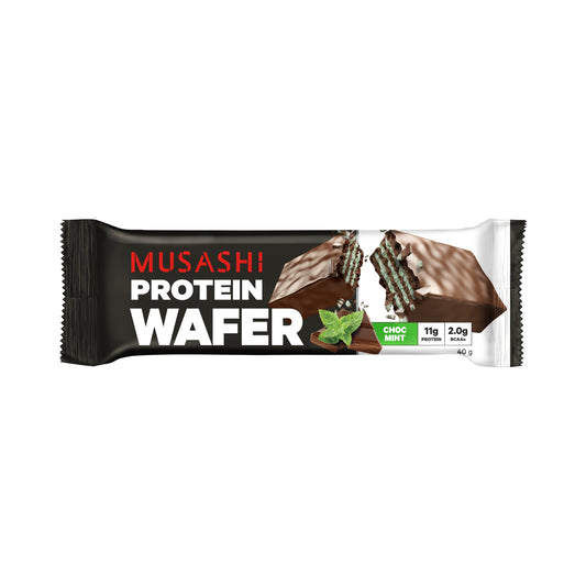 Musashi Wafer Bar - 40g - Chocolate Mint - 12 Pack