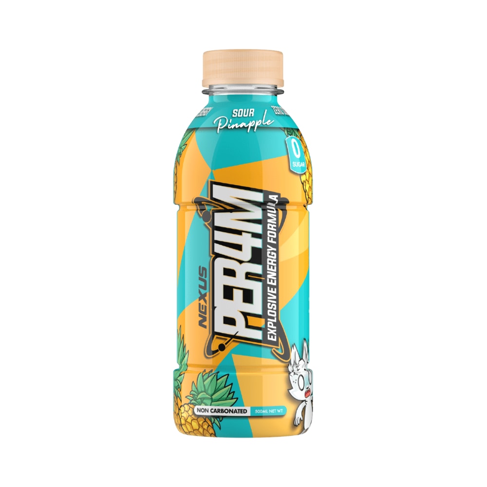 NEXUS Per4m Pre-Workout RTD 500ml Sour Pineapple - 12 Pack