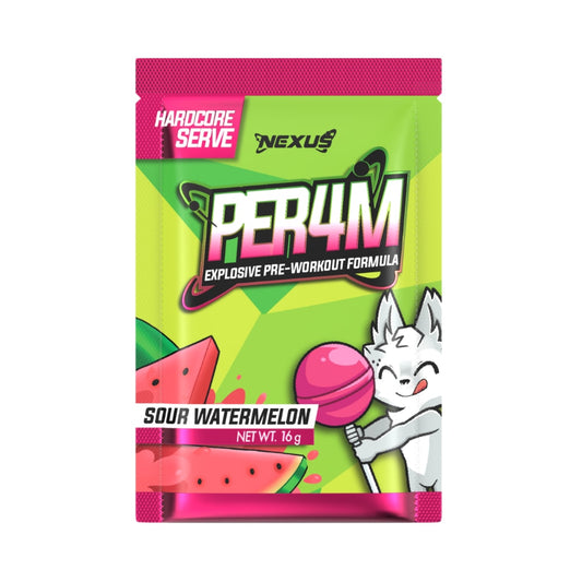 NEXUS Per4m Pre-workout Sachet - Sour Watermelon - 10 Pack