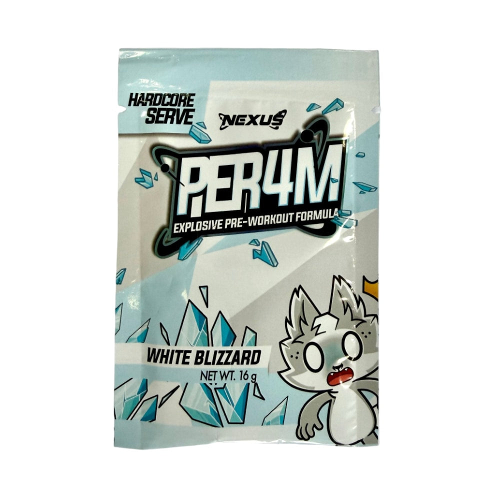 NEXUS Per4m Pre-workout Sachet - White Blizzard - 10 Pack