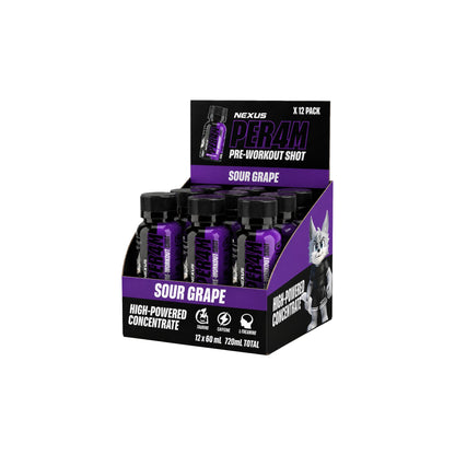 NEXUS Per4m Shot Sour Grape - 12 Pack