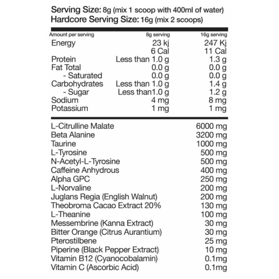 NEXUS Per4m Pre-workout Sachet - Red Sour Strap - 10 Pack