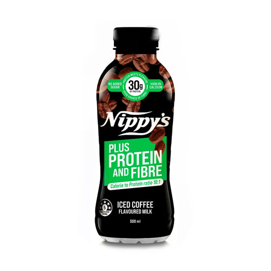 Nippy's Plus Protein and Fibre Shake 500ml Iced Coffee - 12 Pack