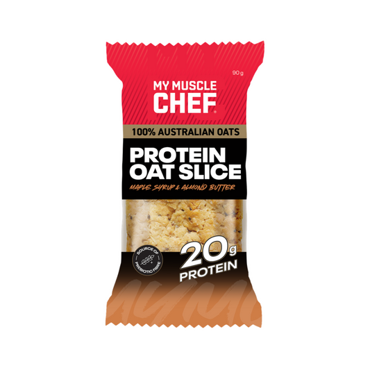 My Muscle Chef Oat Slice 90g Maple Syrup & Almond Butter - 12 Pack
