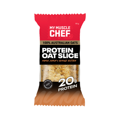 My Muscle Chef Oat Slice 90g Maple Syrup & Almond Butter - 12 Pack