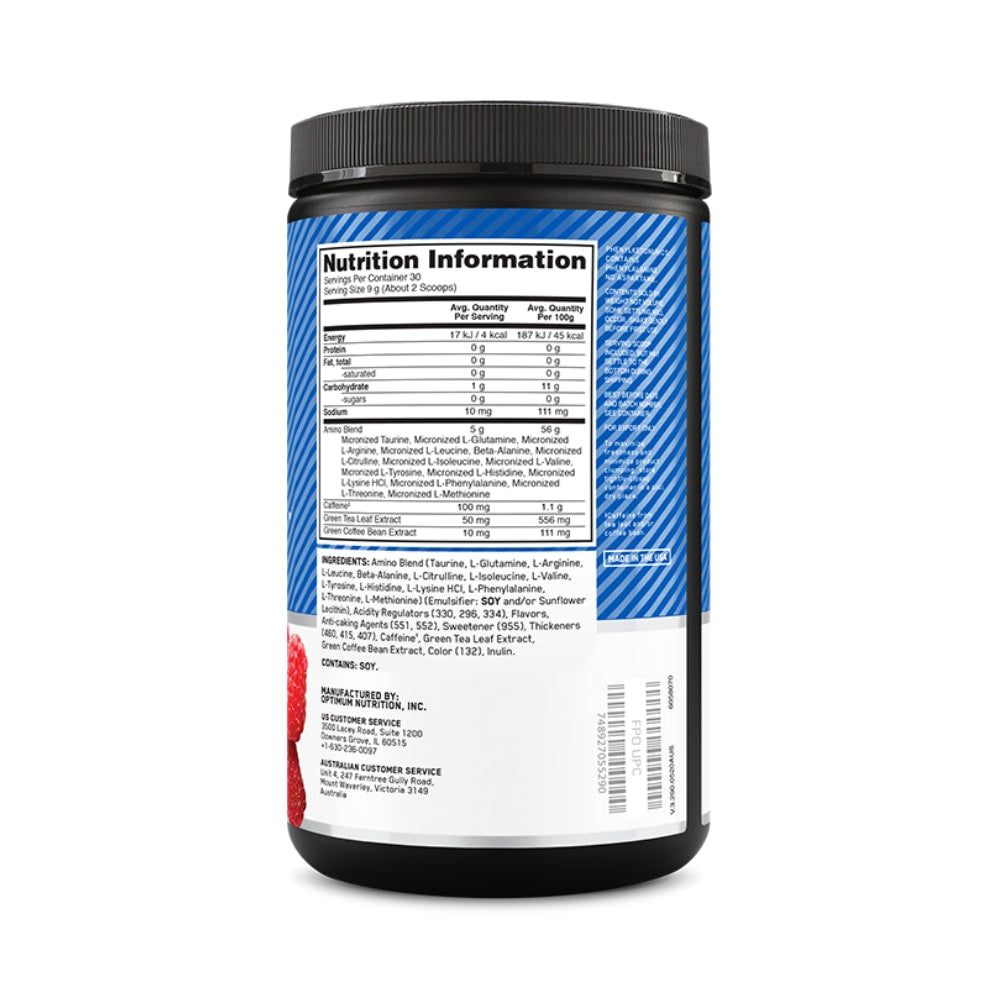 ON AMIN.O. Energy 30 Serve - Blue Raspberry