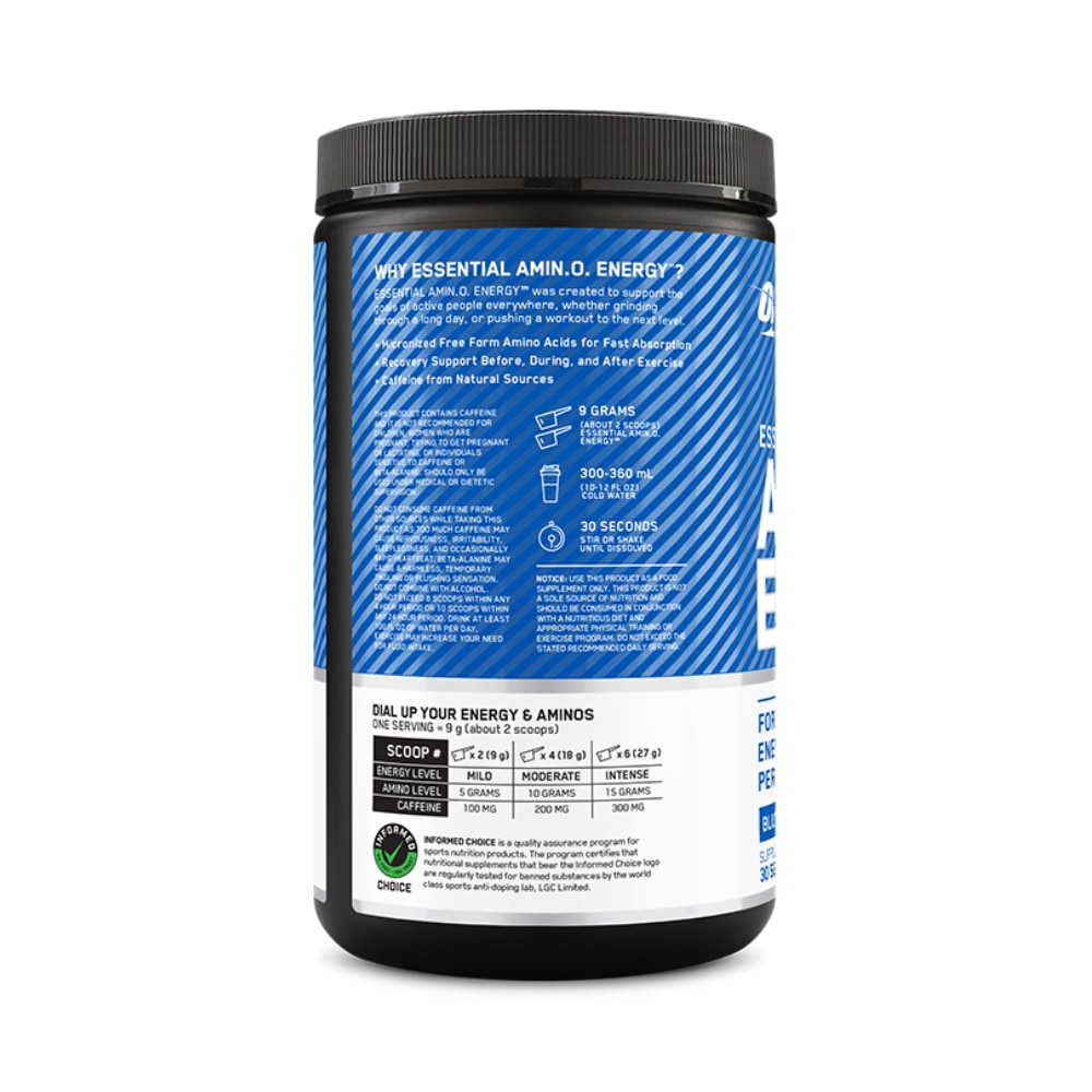 ON AMIN.O. Energy 30 Serve - Blue Raspberry