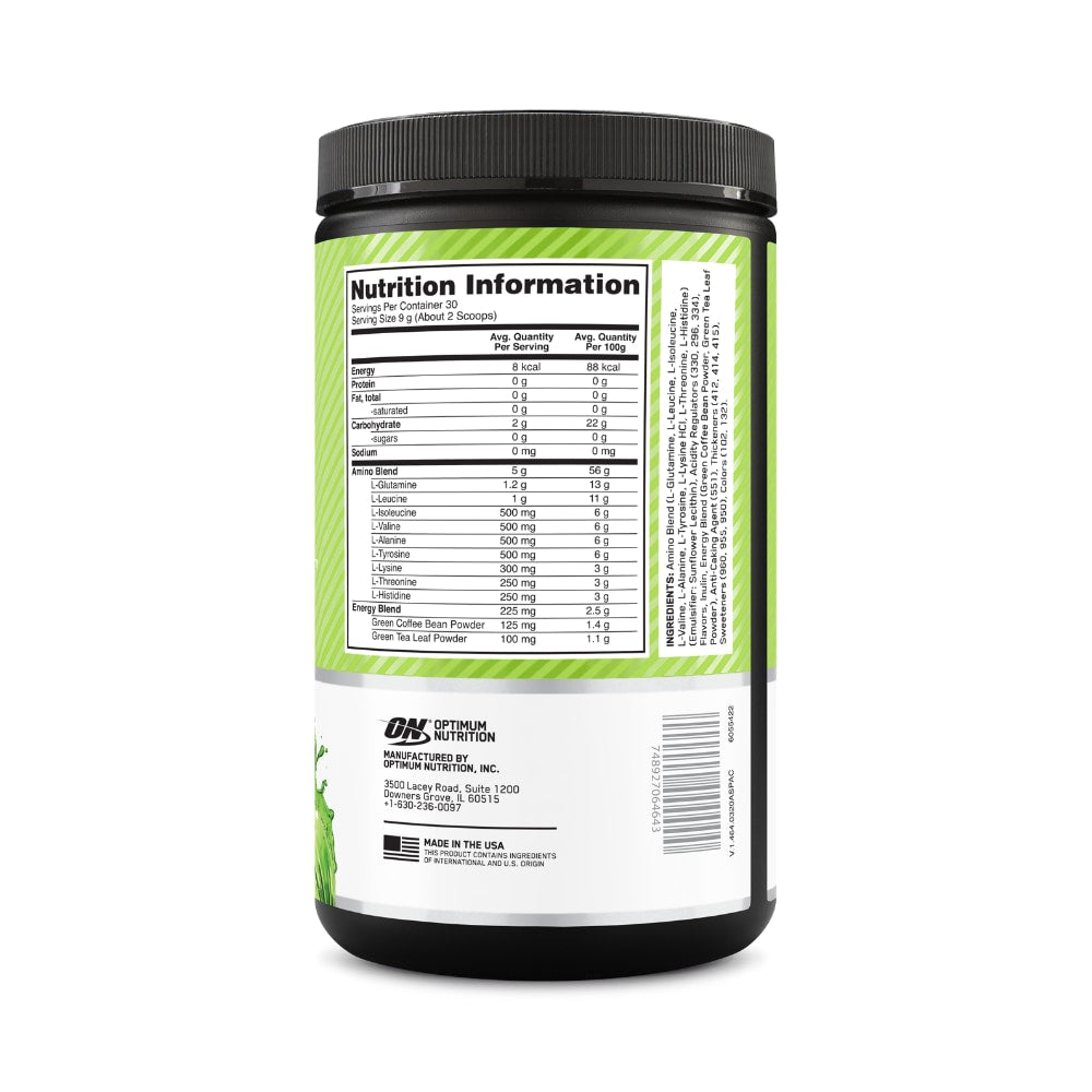 ON AMIN.O. Energy 30 Serve - Green Apple