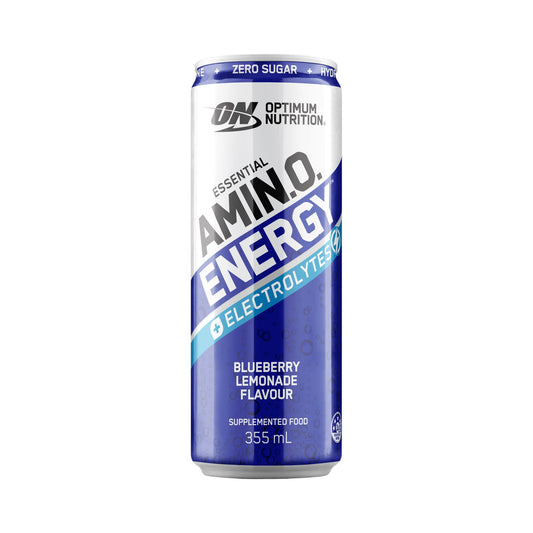 ON Amino Energy Sparkling Energy Drink 355ml Blueberry Lemonade Front
