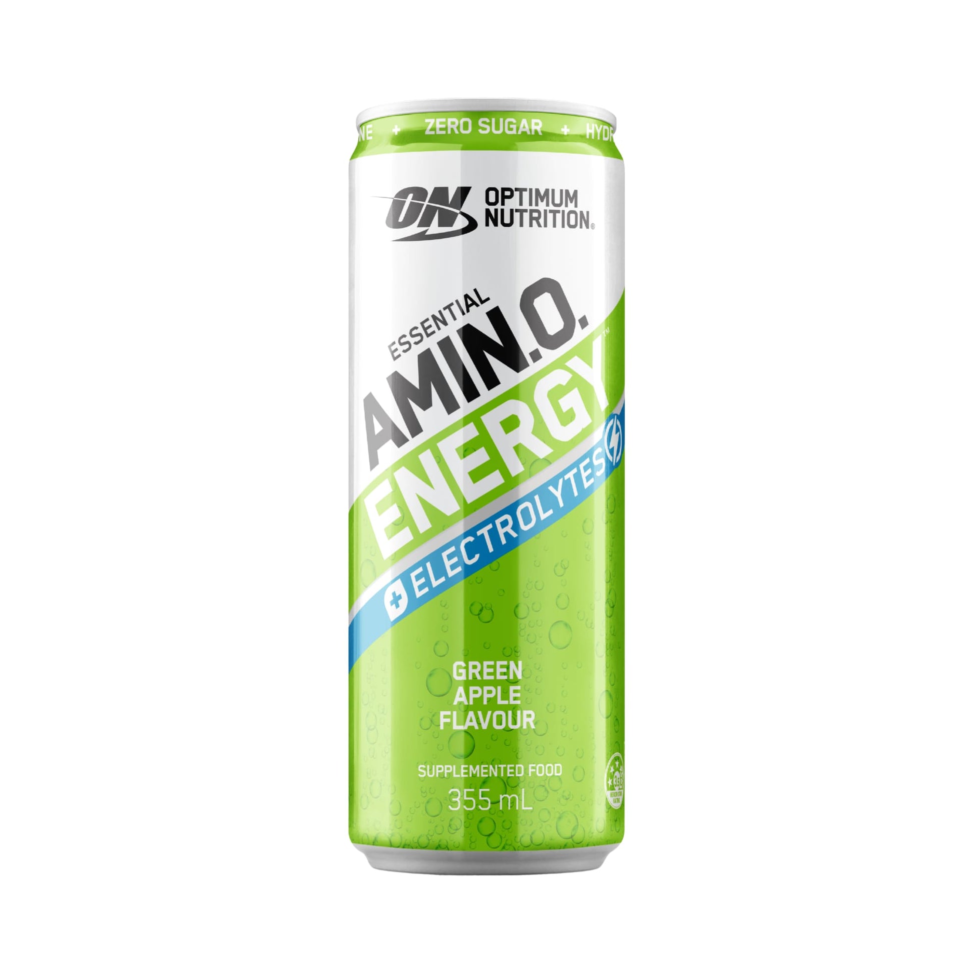 ON Amino Energy Sparkling 355ml Green Apple Front