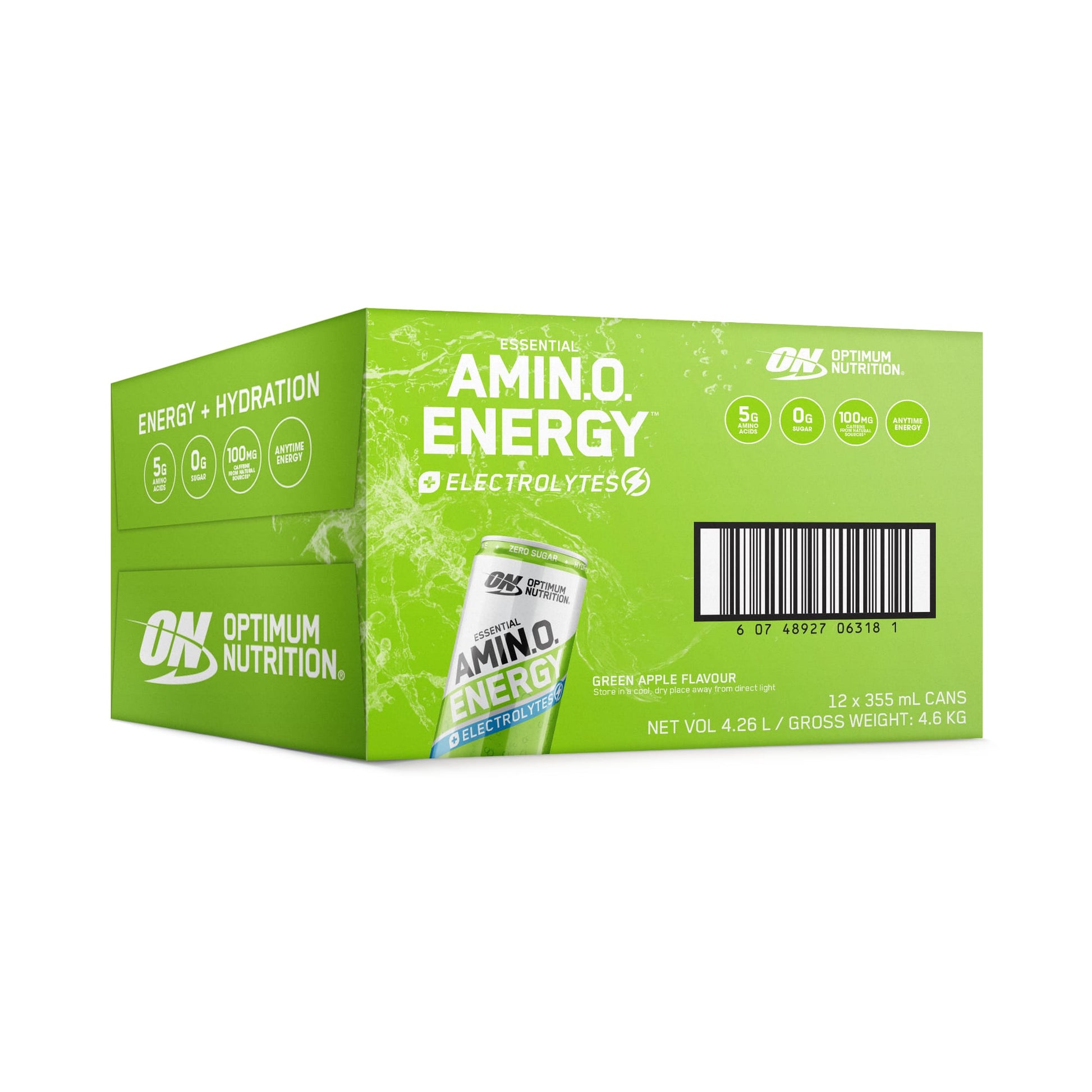 ON Amino Energy Sparkling 355ml Green Box