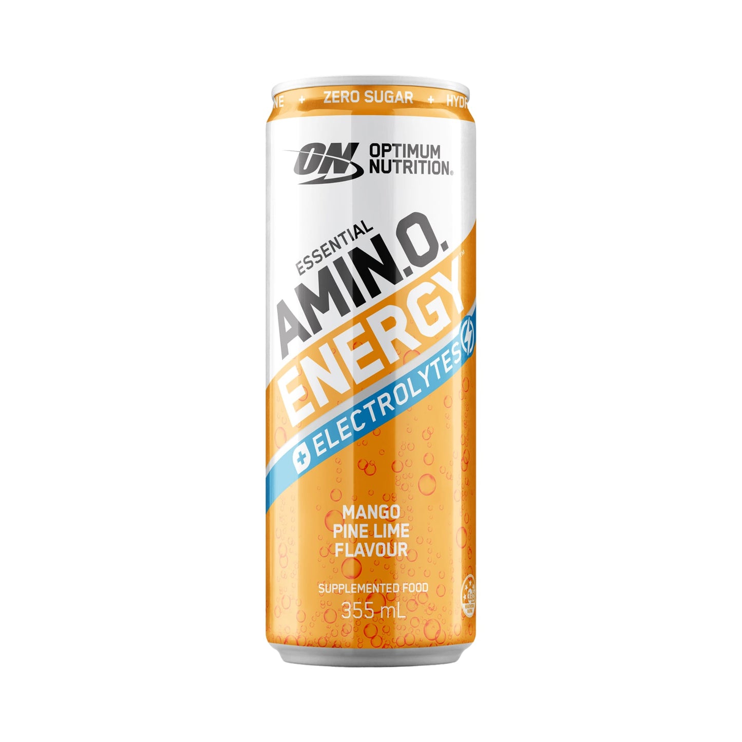 ON Amino Energy Sparkling Energy Drink 355ml Mango Pinelime Front