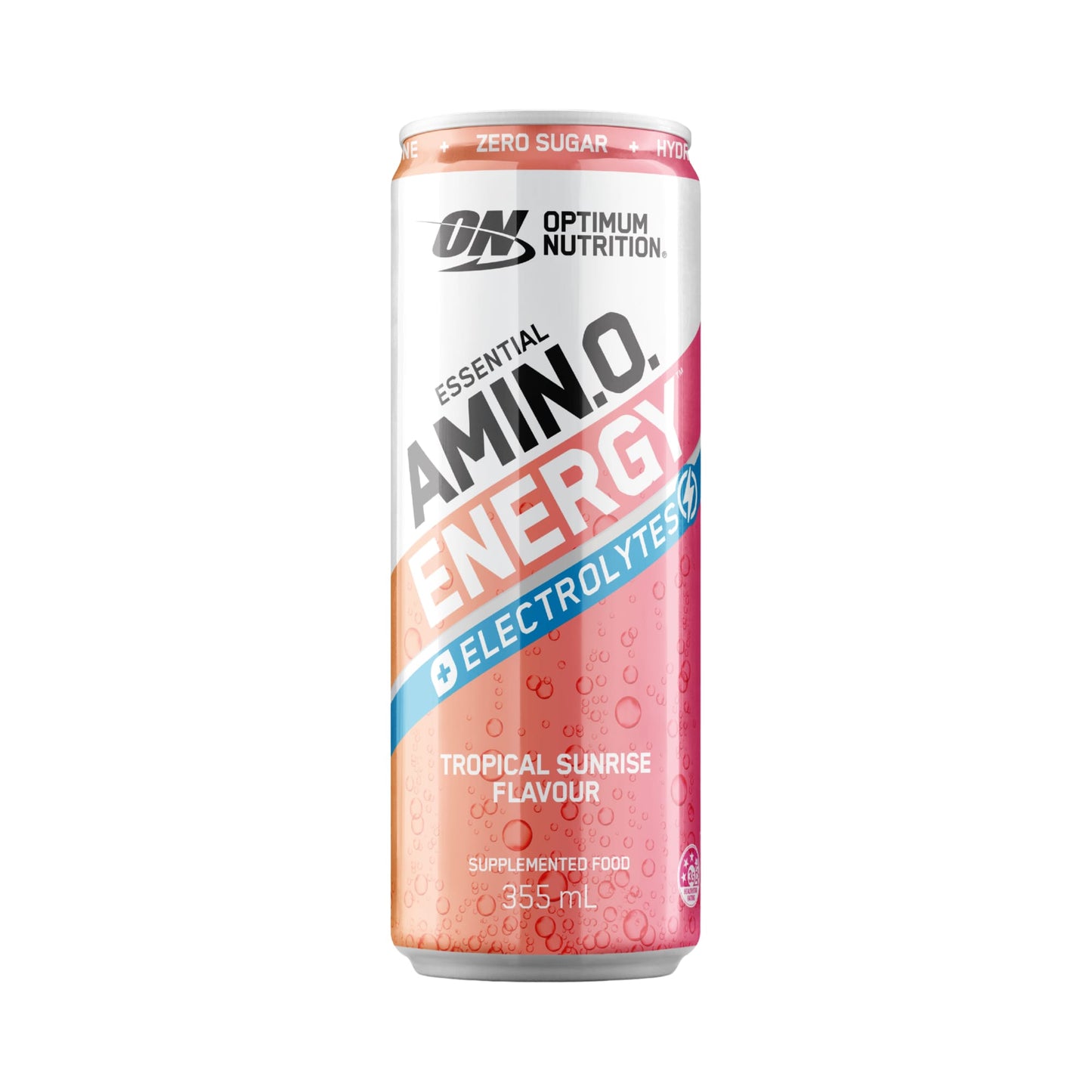 ON Amino Energy Sparkling 355ml Tropical Sunrise Front