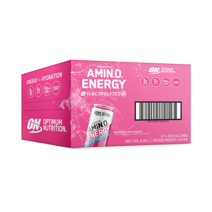 ON Amino Energy Sparkling Energy Drink 355ml Watermelon Box