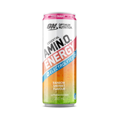 ON Amino Energy Sparkling - 355ml - Rainbow Sherbet - 12 Pack