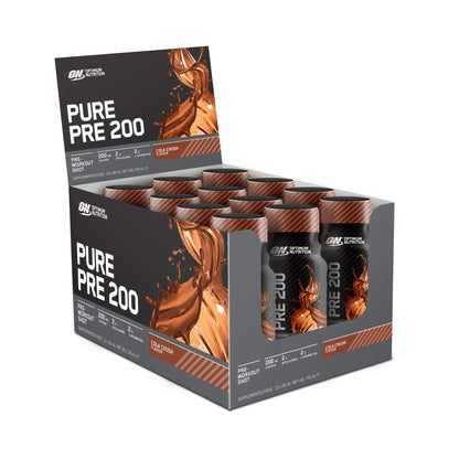 ON Pure Pre 200 Pre-Workout Shot - Cola - 12 Pack