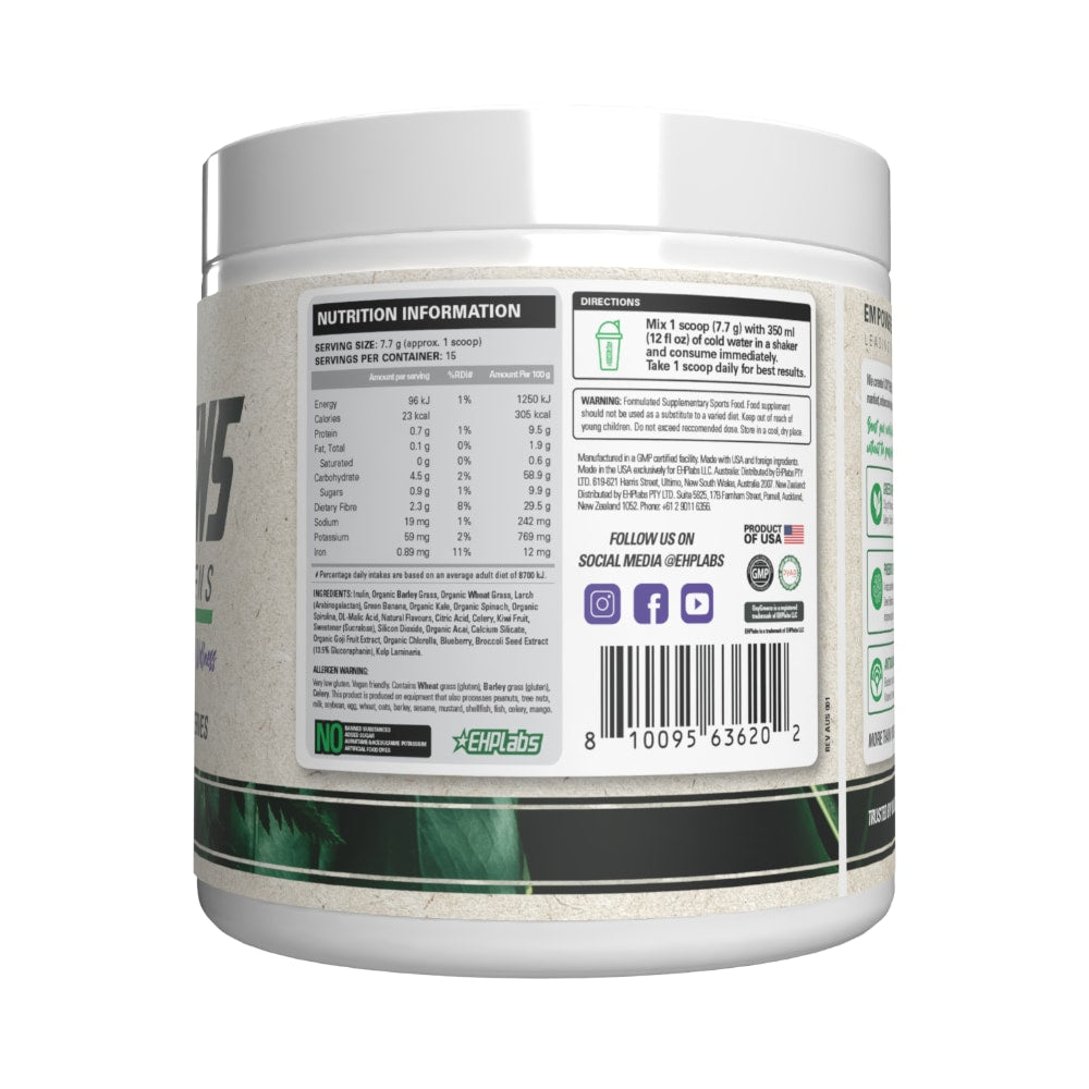 EHP Labs Oxygreens Daily Greens powder 15 serve Forest Berries