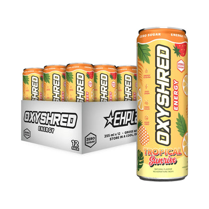 EHP Labs Oxyshred Ultra Energy RTD 355ml Tropical Sunrise - 12 Pack