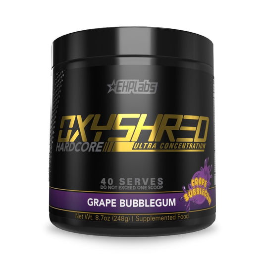 EHP Labs Oxyshred Hardcore Ultra Concentration 40 Serve Grape Bubblegum
