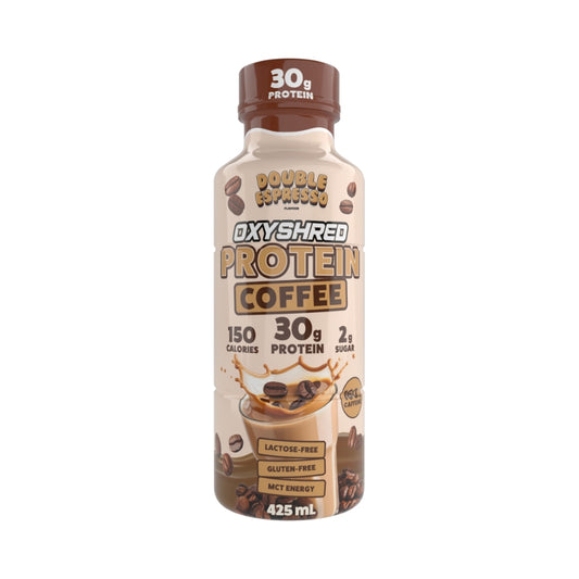 Oxyshred Protein Lean Shake RTD 425ml Double Espresso - 12 Pack