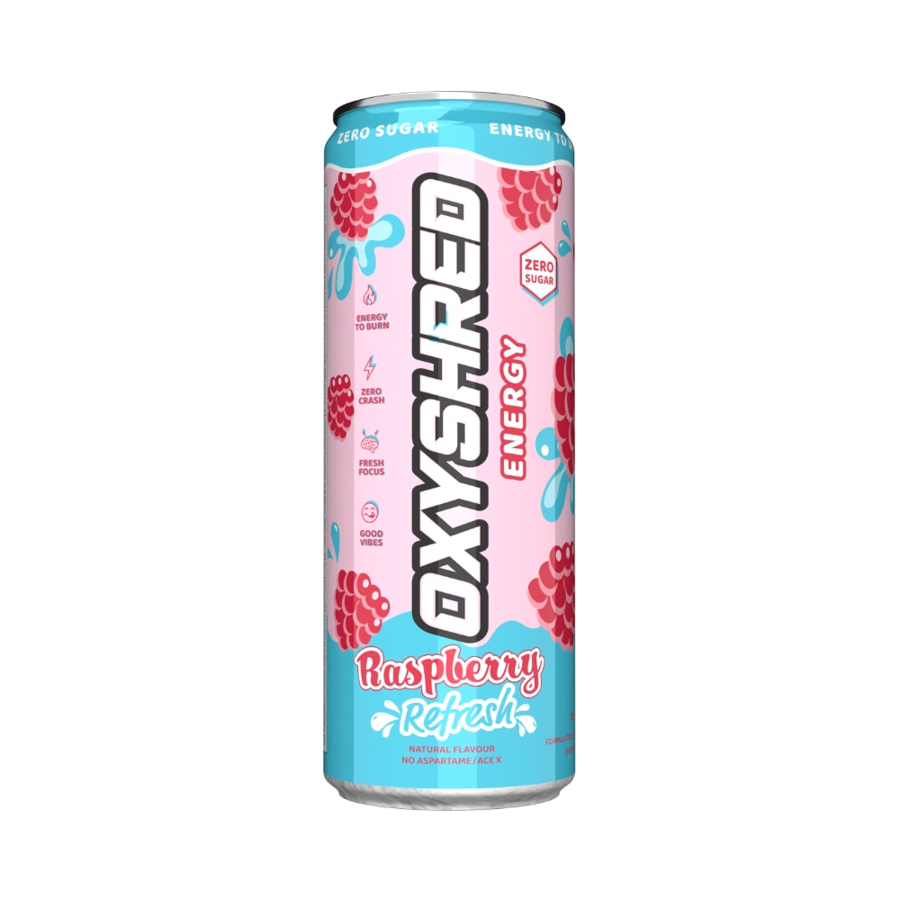 EHP Labs Oxyshred Ultra Energy RTD 355ml Raspberry Refresh - 12 Pack