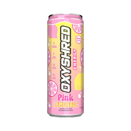 EHP Labs Oxyshred Ultra Energy RTD 355ml Pink Lemonade - 12 Pack
