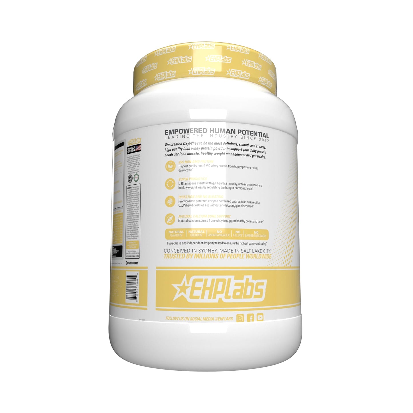 EHP Labs Oxywhey 2lb Lean Whey Protein Banana Popsicle - 25 serve