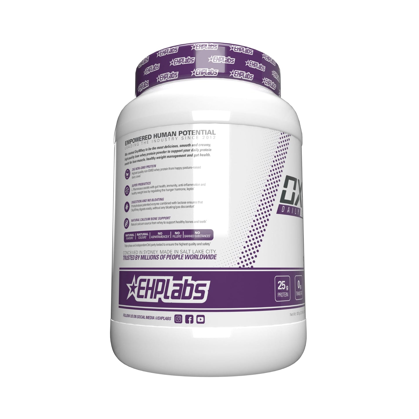 EHP Labs Oxywhey 2lb Lean Whey Protein Delicious Chocolate - 25 serve