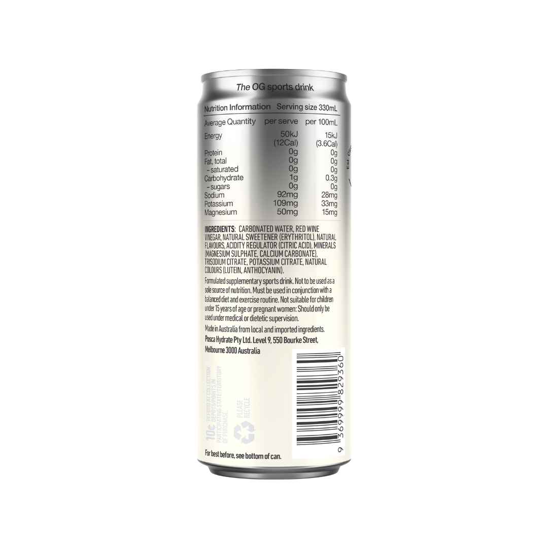 Posca Hydrate 330ml Pineapple - 12 Pack