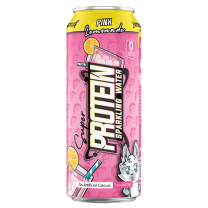 NEXUS Super Protein Sparkling Water 355ml Pink Lemonade - 12 Pack