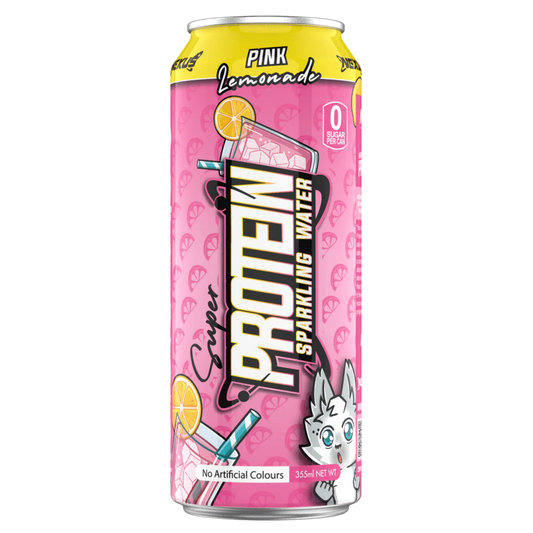 NEXUS Super Protein Sparkling Water 355ml Pink Lemonade - 12 Pack