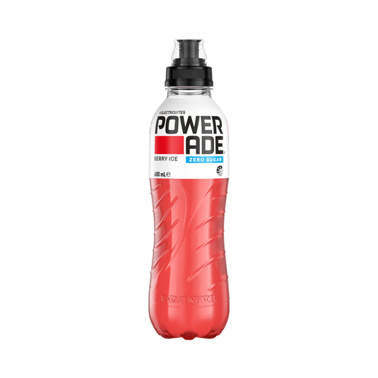 Powerade Zero 600ml Flo Berry Ice - 12 Pack