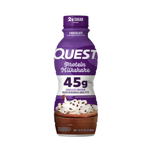 Quest 45g Protein Milkshake 414ml Chocolate Bottle Front