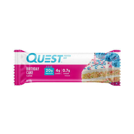 Quest Protein Bar 60g Birthday Cake Front