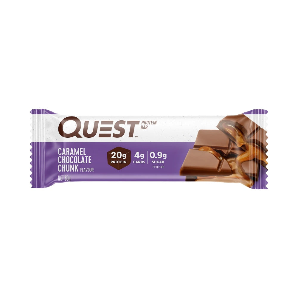 Quest Protein Bar 60g Caramel Chocolate Chunk Front