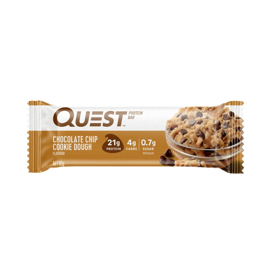Quest Protein Bar 60g Chocolate Chip Cookie Dough Front