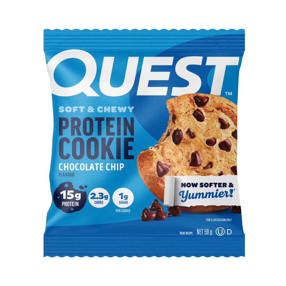 Quest Protein Cookie 59g Chocolate Chip Packet Front