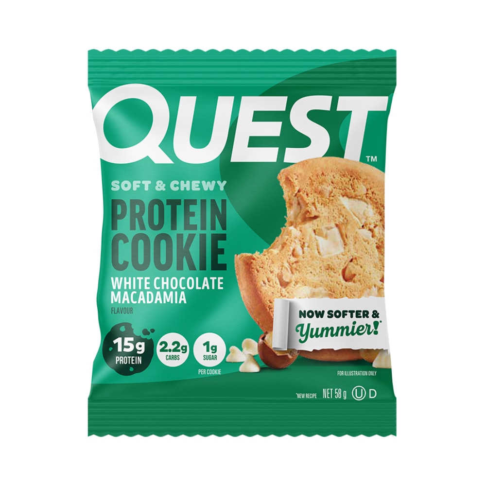 Quest Protein Cookie 59g White Chocolate Macadamia Packet Front