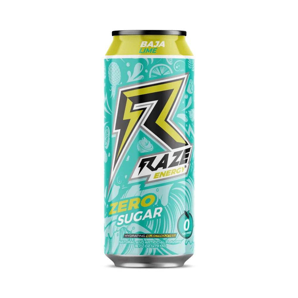 RAZE Energy Drink 473ml Baja Lime 12 Pack