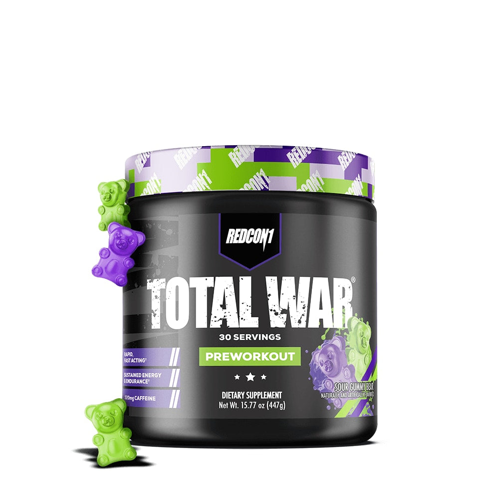 TOTAL WAR Pre Workout 30 Serves - Sour Gummy Bear