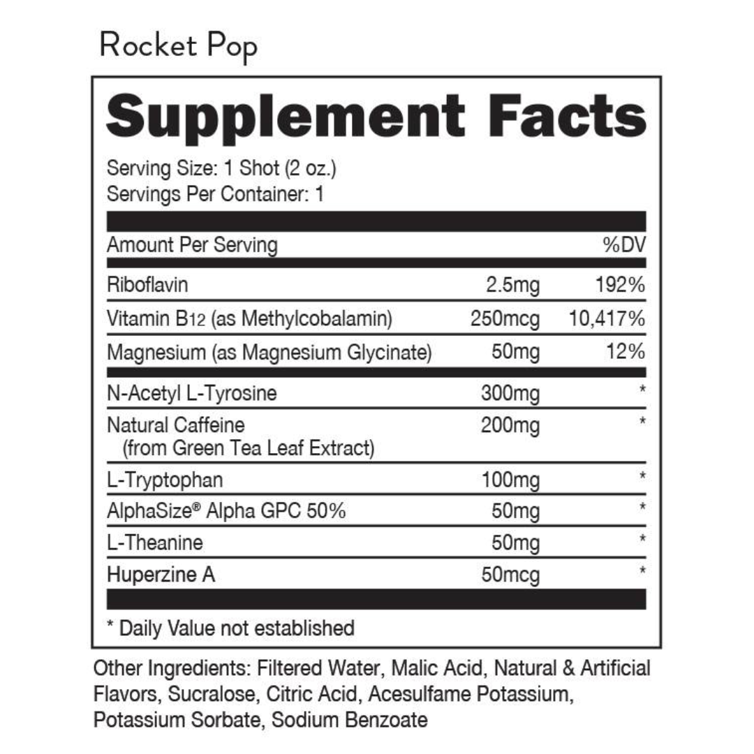 BUCKED UP Buck Shot 59ml Rocket Pop - 12 Pack