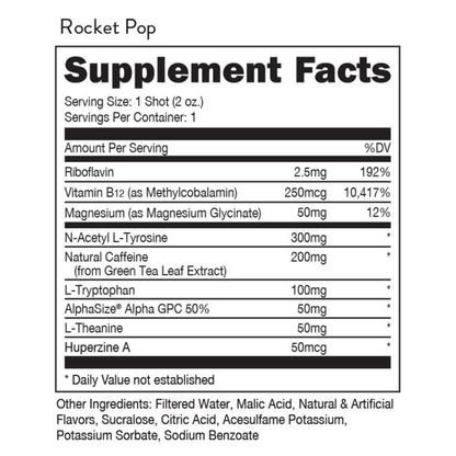 BUCKED UP Buck Shot 59ml Rocket Pop - 12 Pack