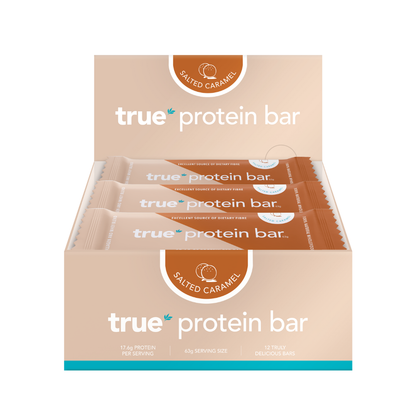 True Protein 63g Salted Caramel Protein Bar - 12 pack