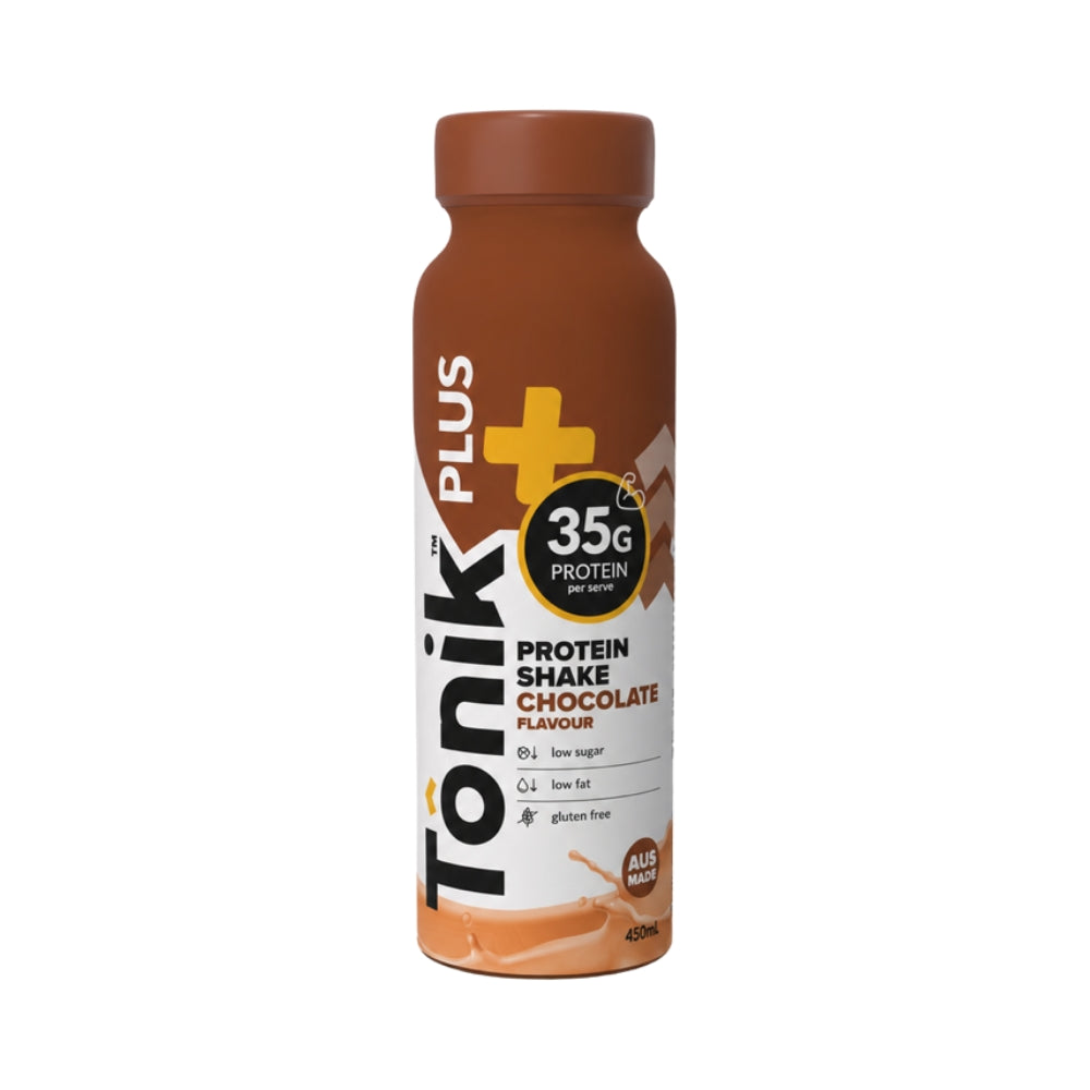 Tonik PLUS 35g Protein Shake 450ml Chocolate - 6 Pack