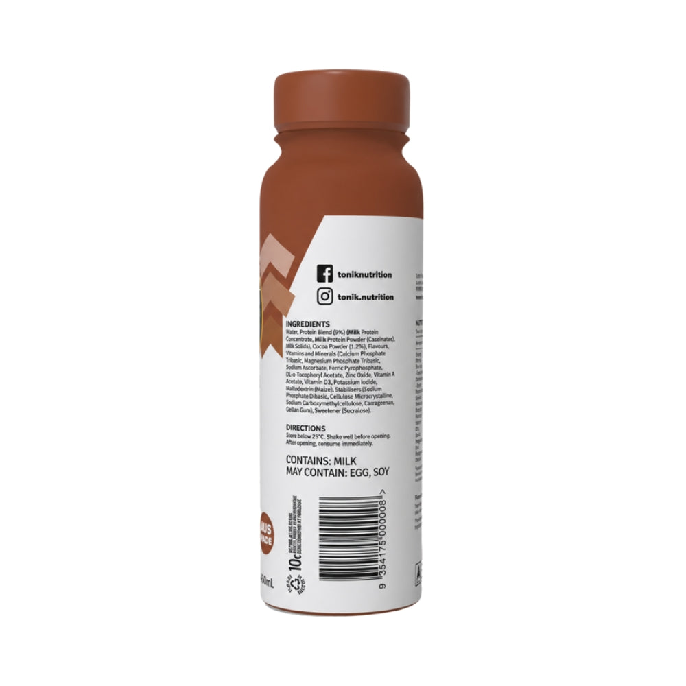 Tonik PLUS 35g Protein Shake 450ml Chocolate - 6 Pack