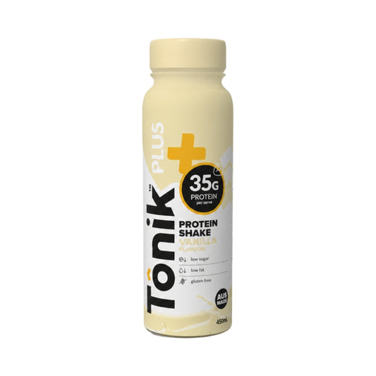 Tonik PLUS 35g Protein Shake 450ml Vanilla - 6 Pack